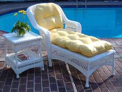 Replacement Cushion Only, Wicker Chaise Lounge 