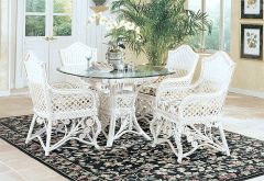 Wicker Dining Set Victorian Style (Arm Chairs)