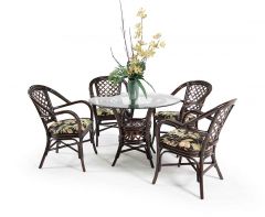Seacrest 42" Set with 4 Dining Arm Chairs