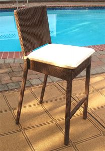 Caribbean Resin Wicker Barstools with Cushion $299.95 each (Buy 2)