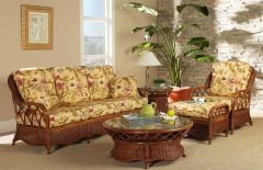 6 Piece Eastwind Natural Rattan Sofa Set (Custom Finishes Available)
