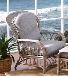 Oceanview Natural Rattan High Back Chair (Custom Finishes Available)