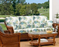 South Shore Natural Rattan Sofa (Custom Finishes Available)