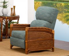 South Shore Natural Rattan 3-Position Recliner  (Custom Finishes Available)
