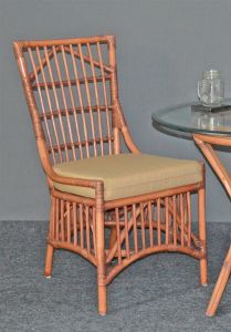 Rattan Dining Chair Armless Dorado Style Tea Wash (2 frame colors) (Min 2)