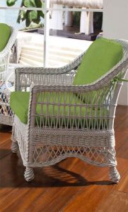 Capri  Rattan Framed Natural Wicker Chair