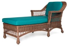Columbia Natural Wicker Chaise Lounge Coffee