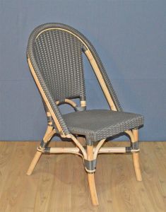 Rattan Dining Chair, Lila Style Bistro Chairs (8) Colors-- Natural Rattan Frames with Easy Clean Resin Seats & Backs (Have Arrived) (Minimum 2)-----SPECIAL Pricing