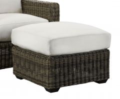 Lane Venture Oasis Resin Wicker Ottoman with Cushion
