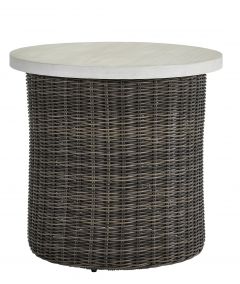 Lane Venture Resin Wicker Oasis Round End Table