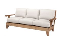 Lane Venture Saranac Teak Wood Sofa with Cushions