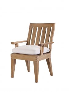 Lane Venture Saranac Teak Wood Dining Arm Chair