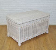 Large Victorian Trunk-White Wash
