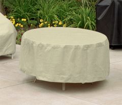 Oversized Round Dining Table and Chair Cover
