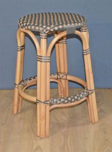 Wicker Counter Stools, Rattan Frames with Easy Clean Resin Wicker Seats, Lila Style Natural-Honey/Dark Top---SPECIAL Pricing