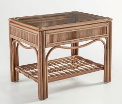 Wicker End Table, Bermuda Style (2) Colors