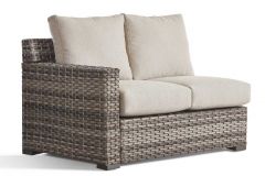 All Weather Wicker Left Arm Facing Loveseat, Biscayne Bay