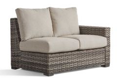All Weather Resin Wicker Right Arm Facing Loveseat, Biscayne Bay