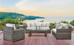 5 Piece Biscayne Bay All Weather Resin Wicker Furniture Set,
