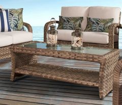 Carmel Resin Wicker Rectangular Cocktail Table (Not Sold Alone)