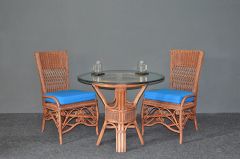 Wicker Dining Set 36" Victorian (2-Side Chairs) (2) frame colors) Brand New (2) Frame Colors