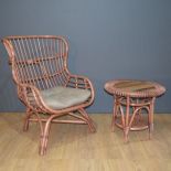 Mico Lounge Chair & Martinique Round End Table