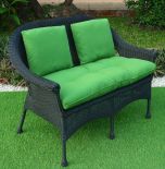 BLACK SHOWN WITH OLIVE CUSHIONS