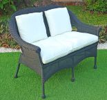 BLACK SHOWN WITH IVORY CUSHIONS