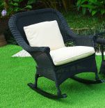 BLACK WITH BEIGE CUSHIONS