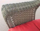 Veranda High Back Resin Wicker Rocker, Driftwood