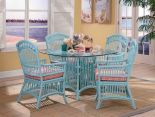 Rattan Dining Set Cottage Style( 4 Arm Chairs)
