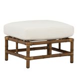 Lane Venture Brooks by Celerie Kemble Resin Wicker Ottoman with Cushion