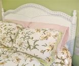 Wicker Headboard White Twin Montego Bay Style