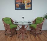 WITH CELERY GREEN CUSHIONS