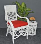 WITH POPPY RED CUSHION