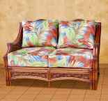Aloha Rattan Loveseat with Cushions