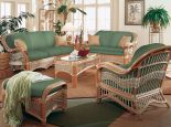 Rattan Wicker Furniture Set, (6) pieces Mariner Style