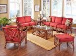 6 Piece South Pacific Natural Rattan Furniture Set