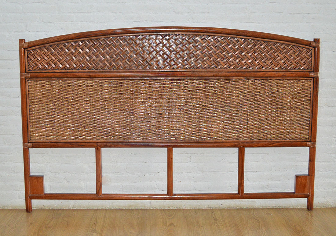 Wicker Headboard, Tea Wash, King Size, Milano Style