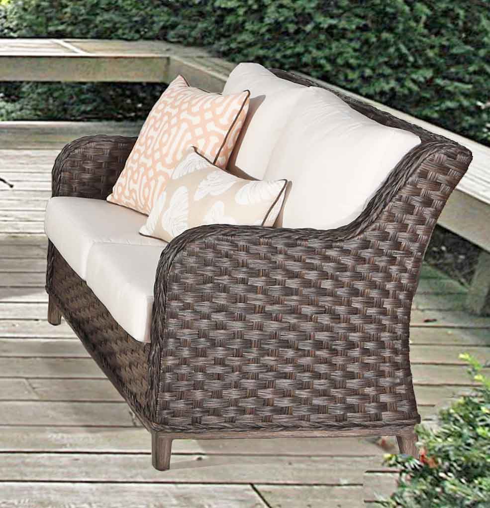Canyon Lake All Weather Resin Wicker Outdoor Love Seat