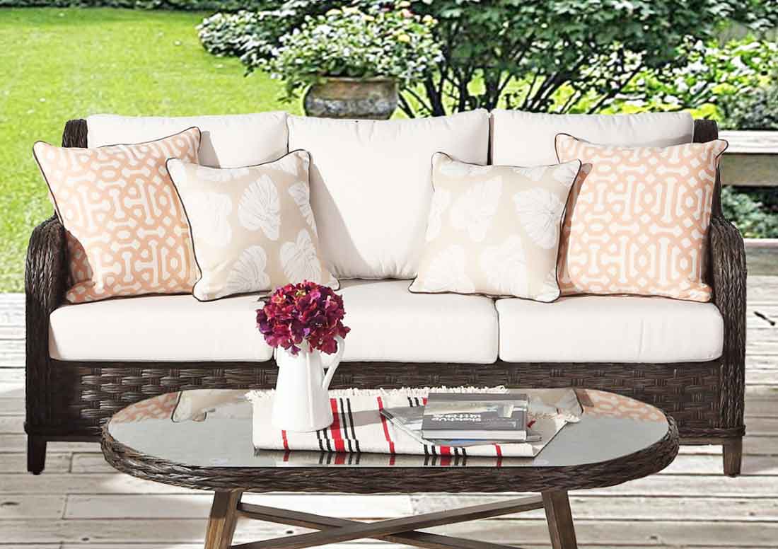 Canyon Lake All Weather Resin Wicker Outdoor Sofa