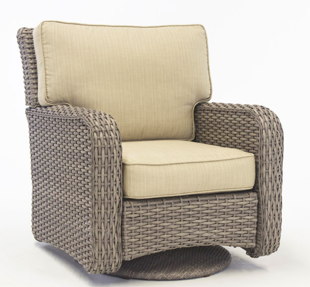 St Croix All Weather Outdoor Resin Wicker Swivel Glider Chair