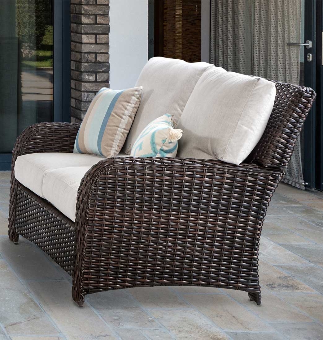 St Croix All Weather Outdoor Resin Wicker Loveseat