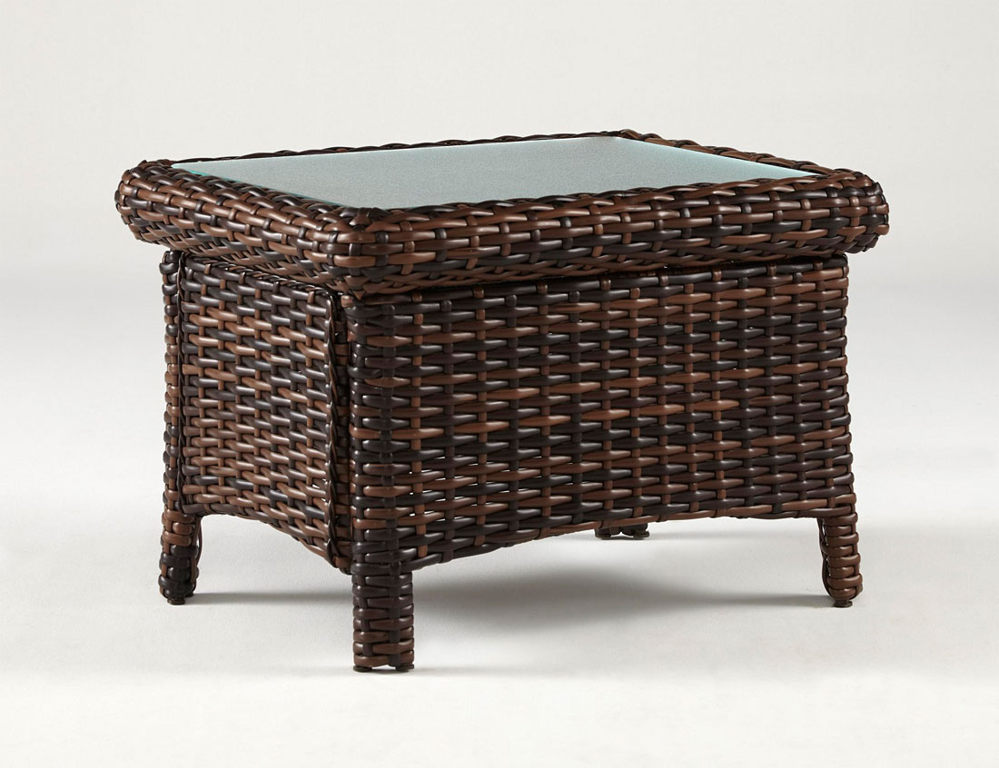 St. Croix All Weather Resin Wicker End Table