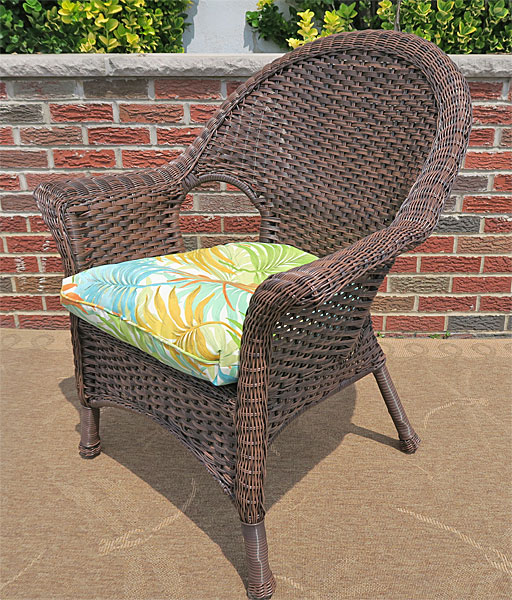 Veranda Outdoor Wicker Patio Furniture, High Back Resin Wicker Chairs