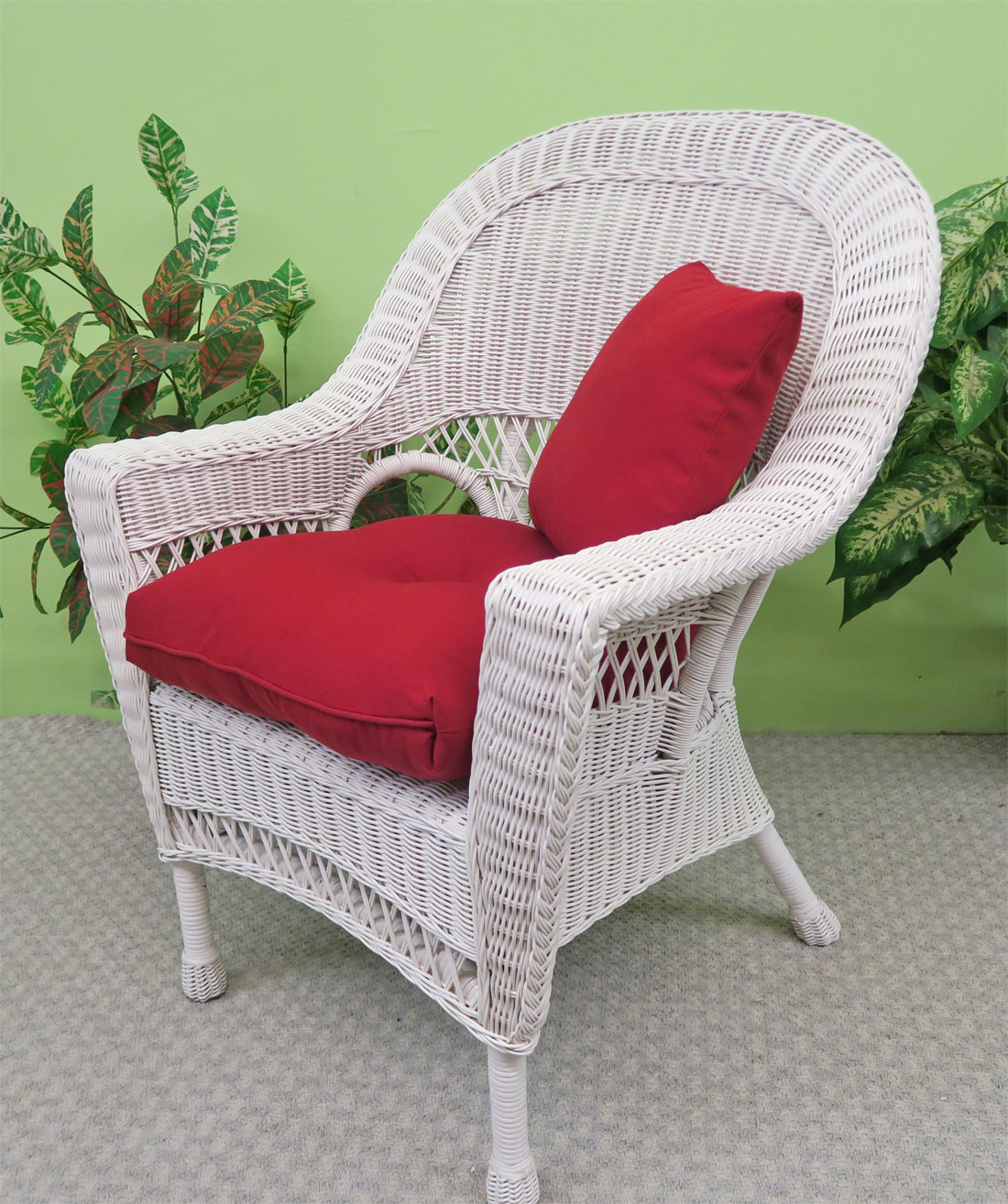 White Vineyard Wicker Seating and Dining Mid Size Seating Indoor