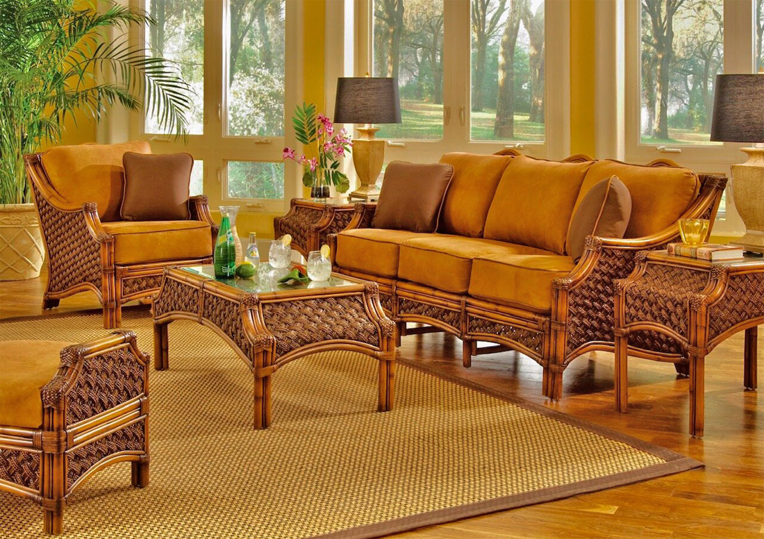 (6) Piece Aloha Rattan Furniture Set