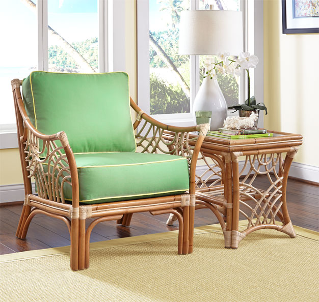 South Pacific Natural Rattan Chair 
