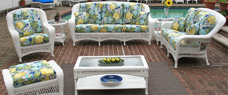 White Palm Springs Outdoor Resin Wicker Furniture