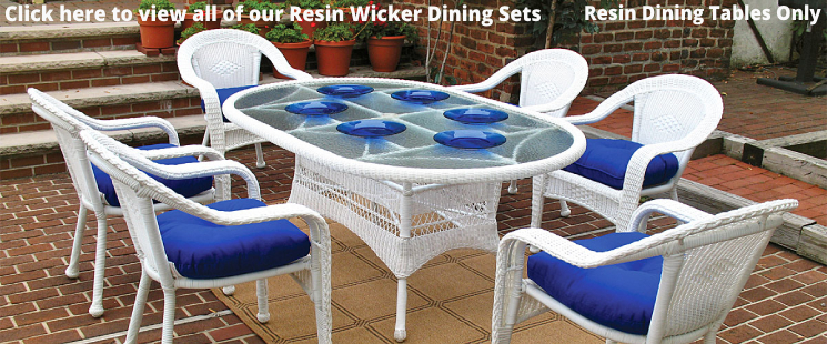 Resin Wicker Dining Set 72